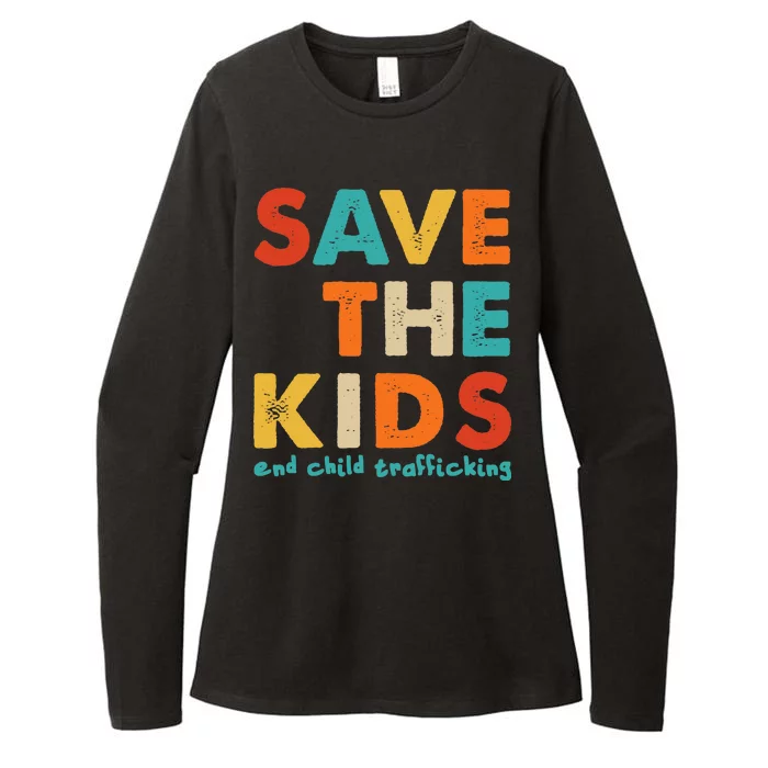 Save the Kids End Child Trafficking Womens CVC Long Sleeve Shirt