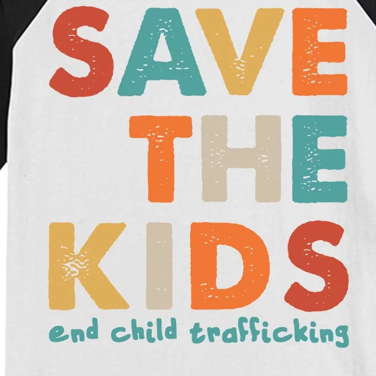 Save the Kids End Child Trafficking Kids Colorblock Raglan Jersey