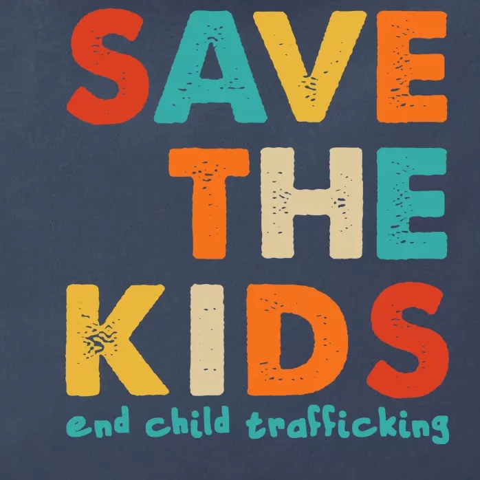 Save the Kids End Child Trafficking Zip Tote Bag