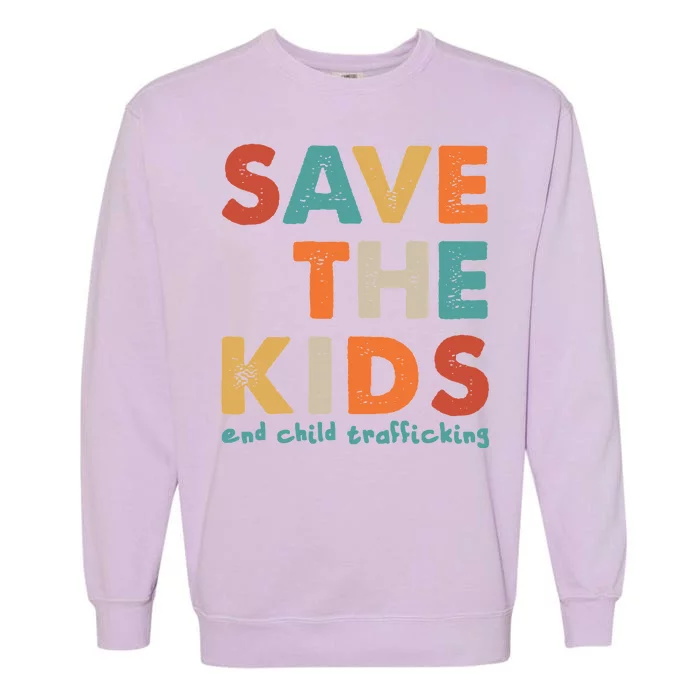 Save the Kids End Child Trafficking Garment-Dyed Sweatshirt