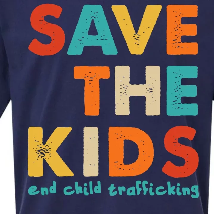 Save the Kids End Child Trafficking Sueded Cloud Jersey T-Shirt