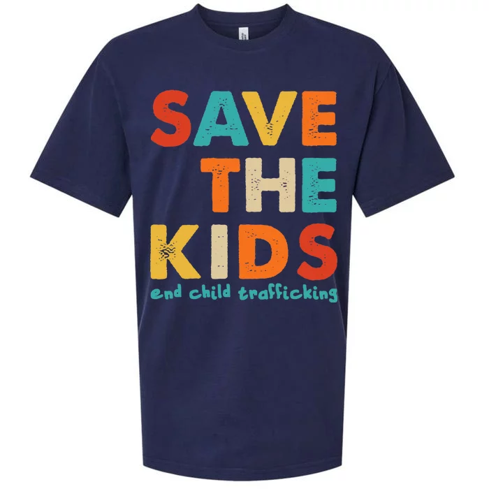 Save the Kids End Child Trafficking Sueded Cloud Jersey T-Shirt