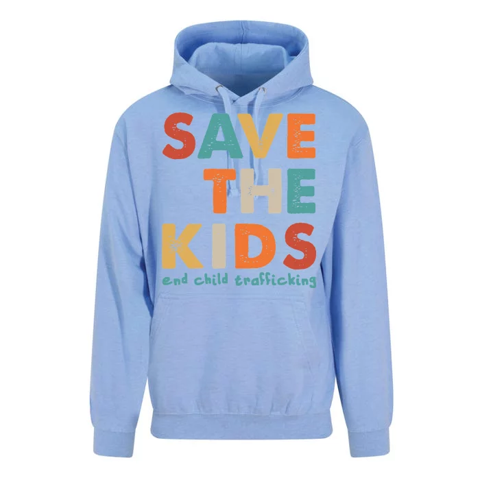 Save the Kids End Child Trafficking Unisex Surf Hoodie