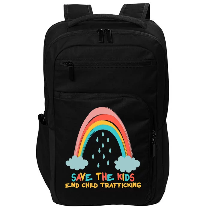 Save The Kids End Child Trafficking Rainbow Impact Tech Backpack