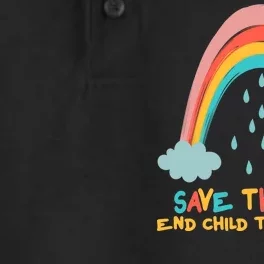 Save The Kids End Child Trafficking Rainbow Dry Zone Grid Performance Polo