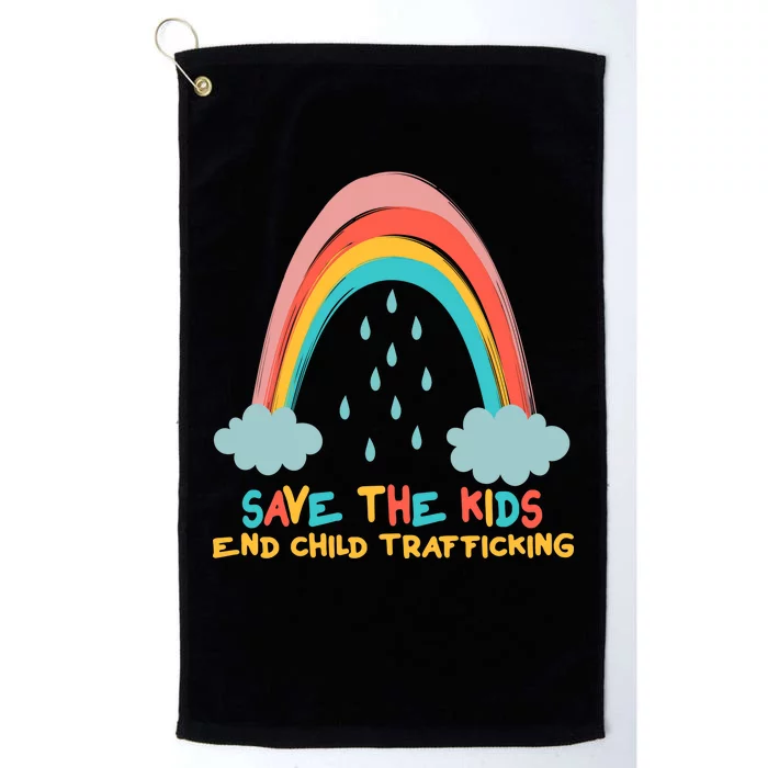 Save The Kids End Child Trafficking Rainbow Platinum Collection Golf Towel