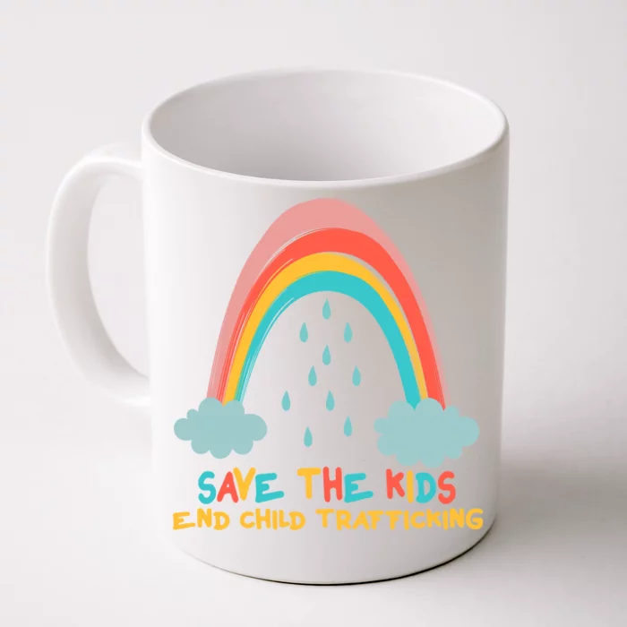 Save The Kids End Child Trafficking Rainbow Front & Back Coffee Mug