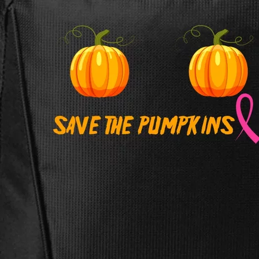 Save The Pumpkins Breast Cancer City Backpack