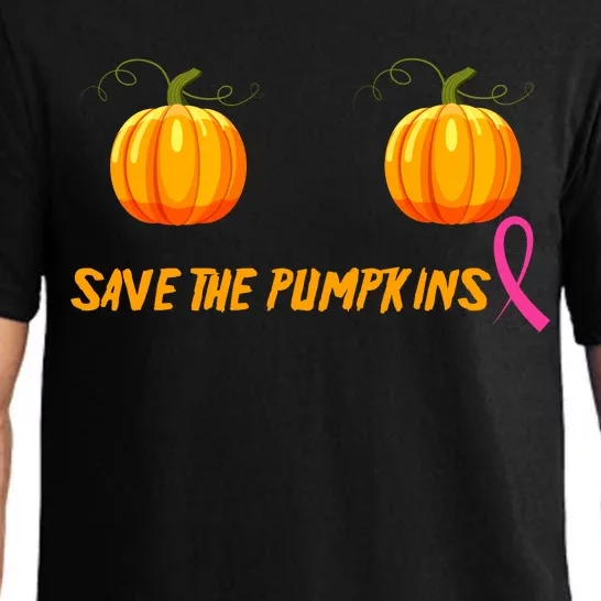 Save The Pumpkins Breast Cancer Pajama Set