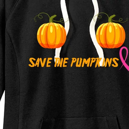 Save The Pumpkins Breast Cancer Women's Fleece Hoodie