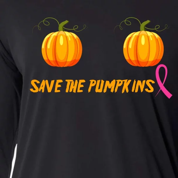 Save The Pumpkins Breast Cancer Cooling Performance Long Sleeve Crew