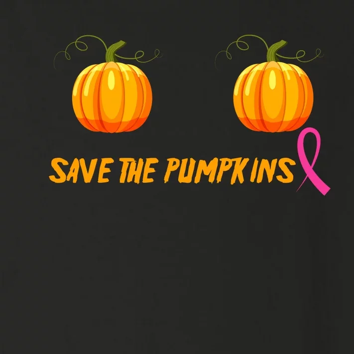 Save The Pumpkins Breast Cancer Toddler Long Sleeve Shirt