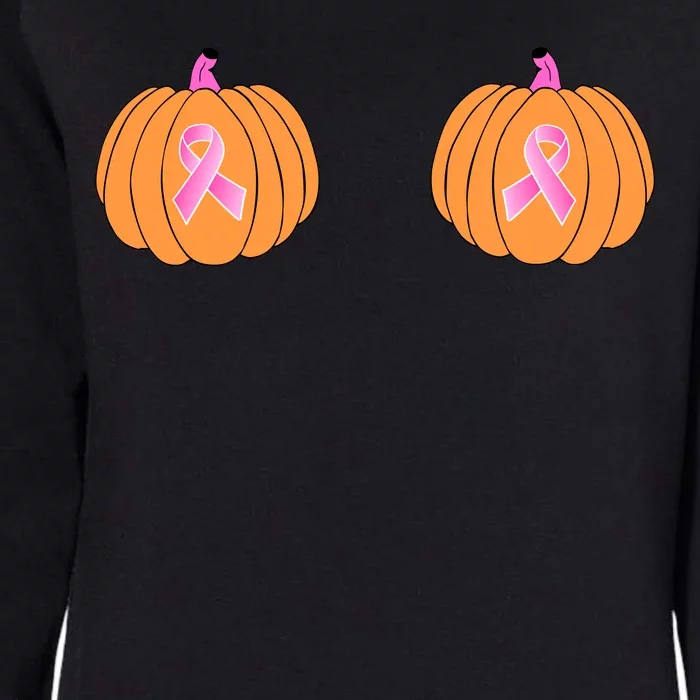 Save The Pumpkins Breast Cancer Ribbon Womens California Wash Sweatshirt