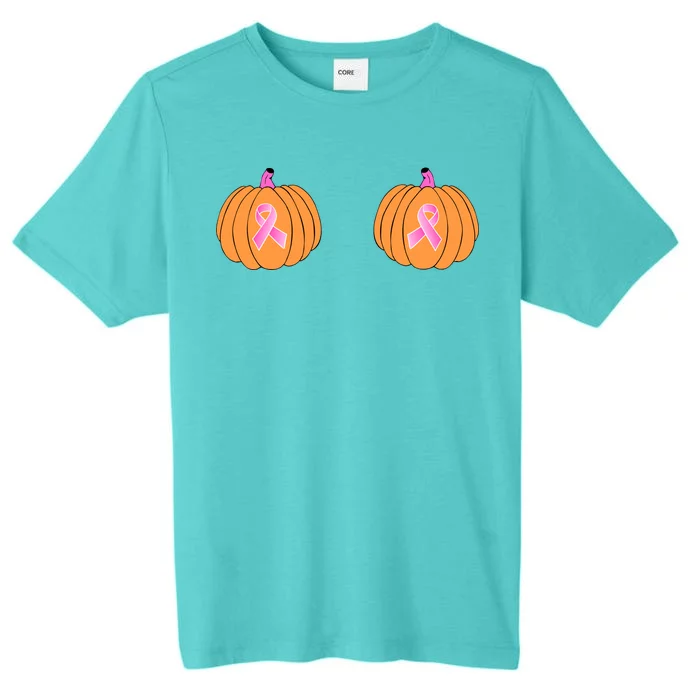 Save The Pumpkins Breast Cancer Ribbon ChromaSoft Performance T-Shirt