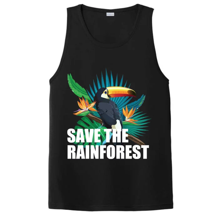 Save the Rainforest -  Protect the Wildlife Performance Tank