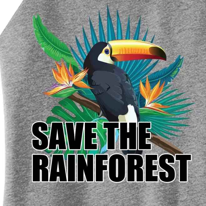 Save the Rainforest -  Protect the Wildlife Women’s Perfect Tri Rocker Tank