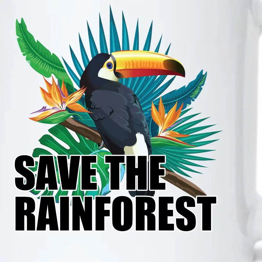 Save The Rainforest Black Color Changing Mug