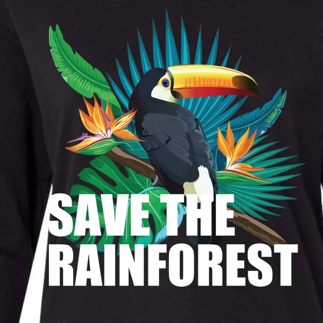 Save The Rainforest Womens Cotton Relaxed Long Sleeve T-Shirt