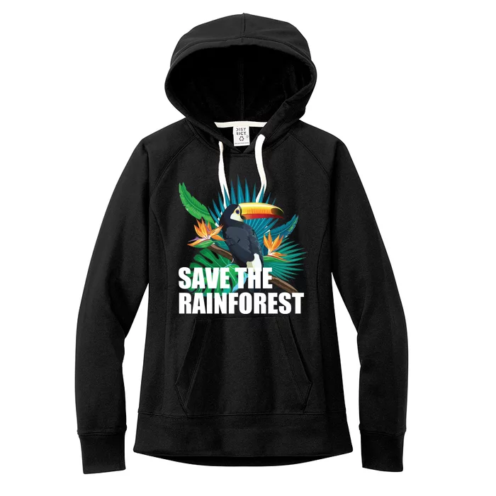 Save The Rainforest Women's Fleece Hoodie