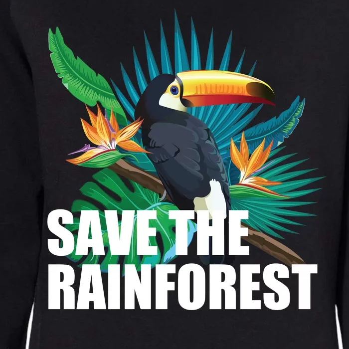 Save The Rainforest Womens California Wash Sweatshirt