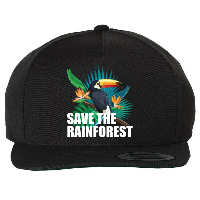 Save The Rainforest Wool Snapback Cap