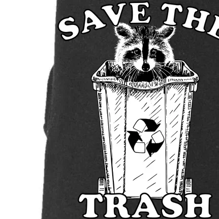 Save the Trash Pandas Funny Raccoon Doggie 3-End Fleece Hoodie