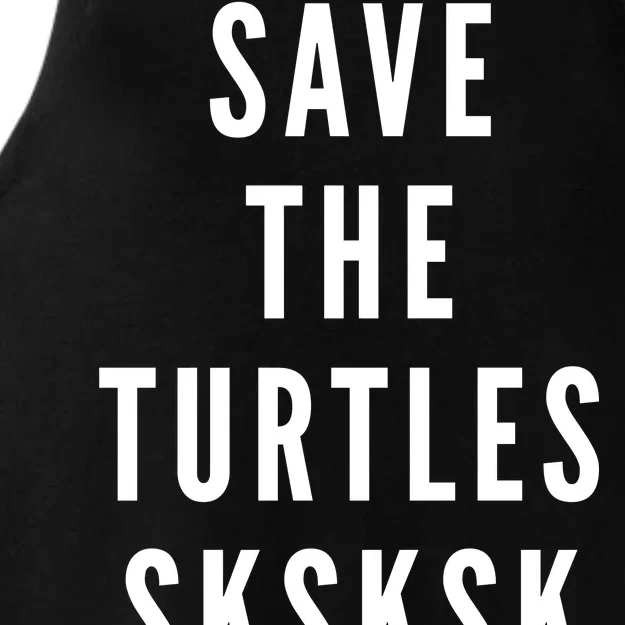 Save The Turtles SKSKSK Ladies Tri-Blend Wicking Tank