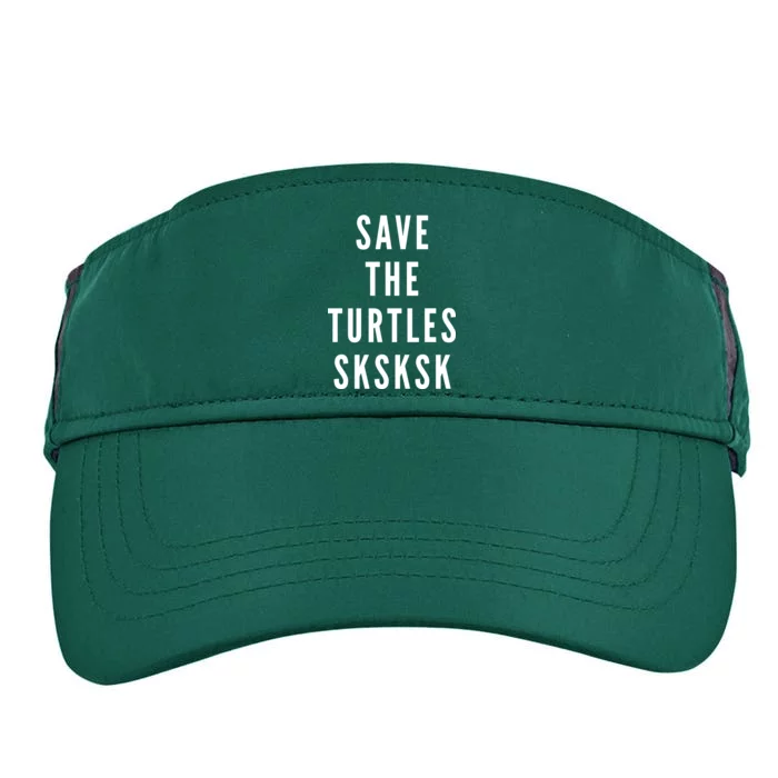 Save The Turtles SKSKSK Adult Drive Performance Visor