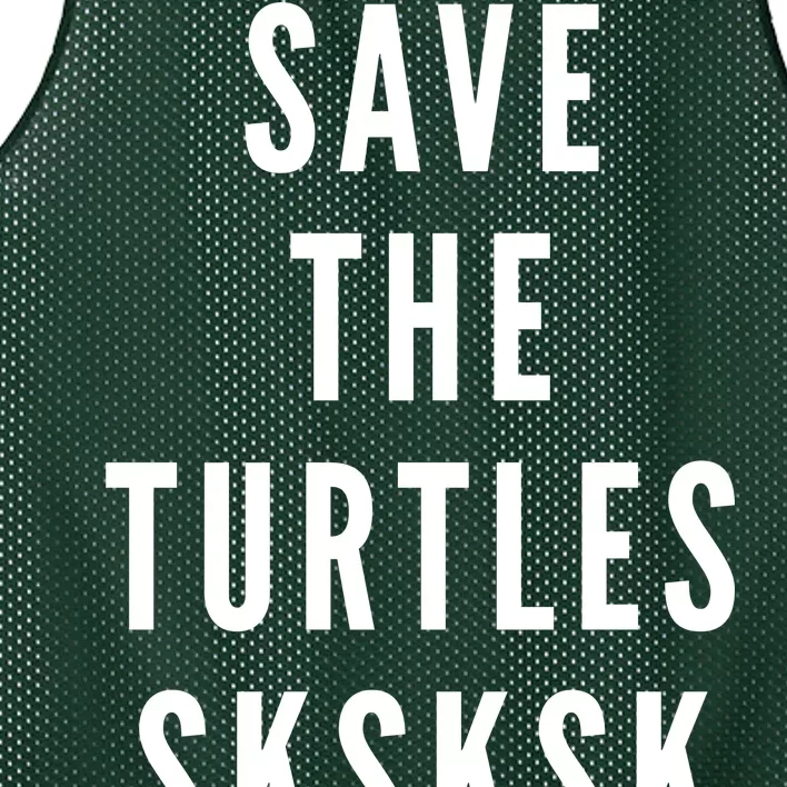 Save The Turtles SKSKSK Mesh Reversible Basketball Jersey Tank