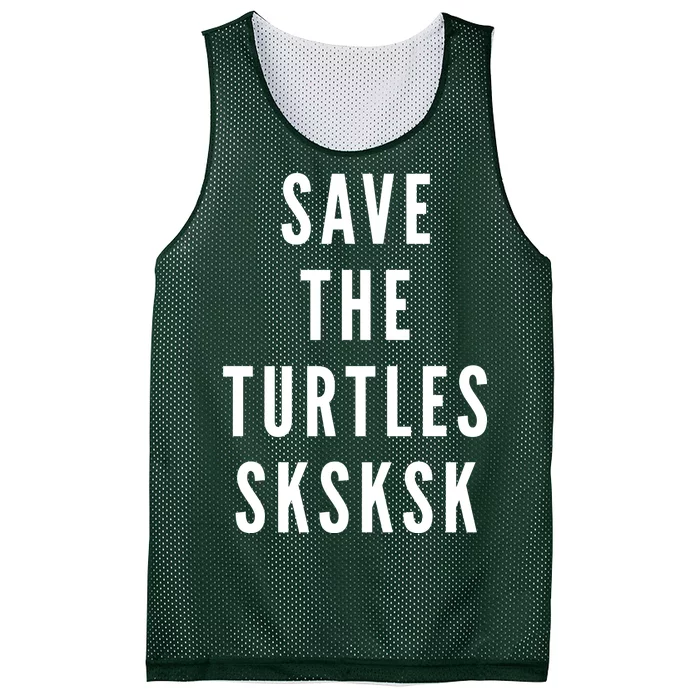 Save The Turtles SKSKSK Mesh Reversible Basketball Jersey Tank