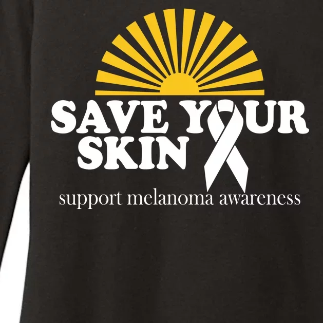 Save Your Skin Melanoma Awareness Womens CVC Long Sleeve Shirt