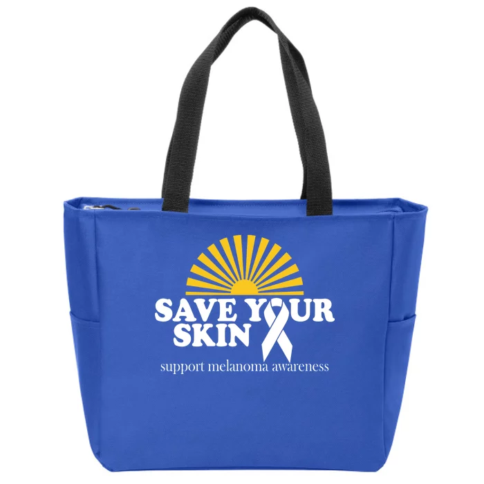 Save Your Skin Melanoma Awareness Zip Tote Bag