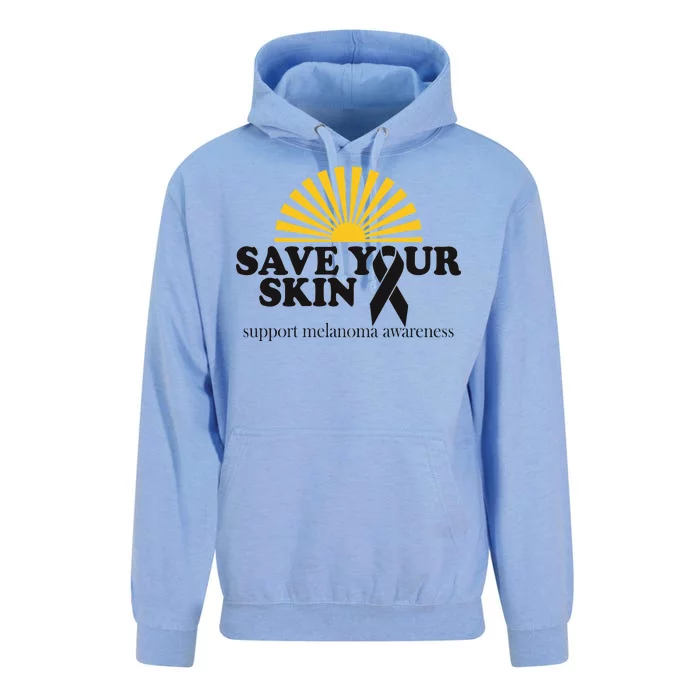 Save Your Skin Melanoma Awareness Unisex Surf Hoodie