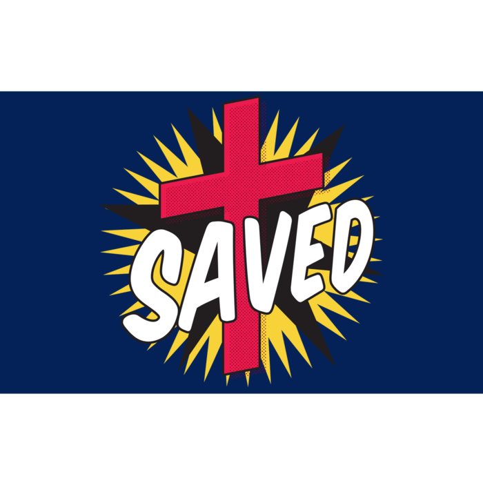 Saved Comic Cross Bumper Sticker