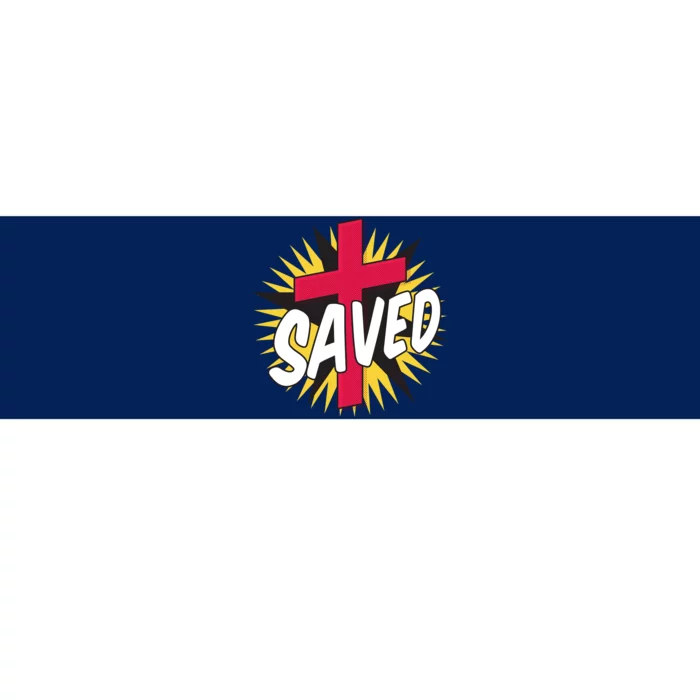 Saved Comic Cross Bumper Sticker