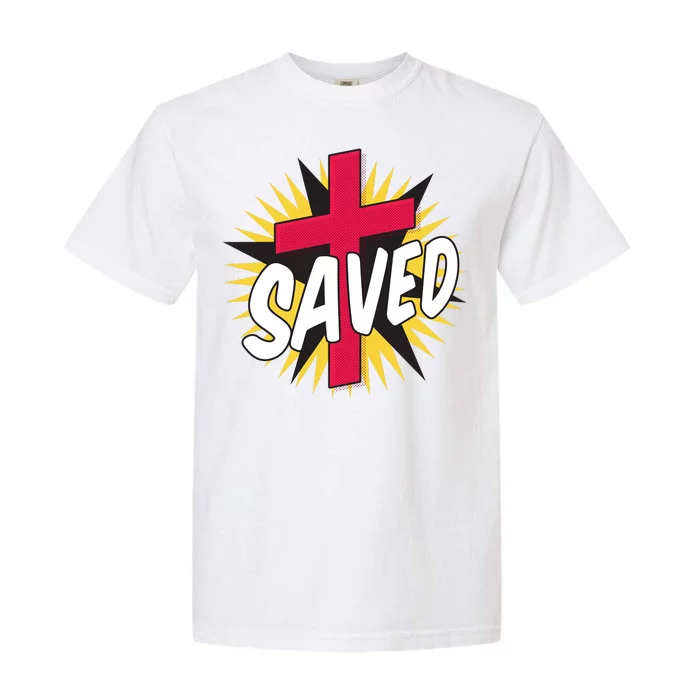 Saved Comic Cross Garment-Dyed Heavyweight T-Shirt