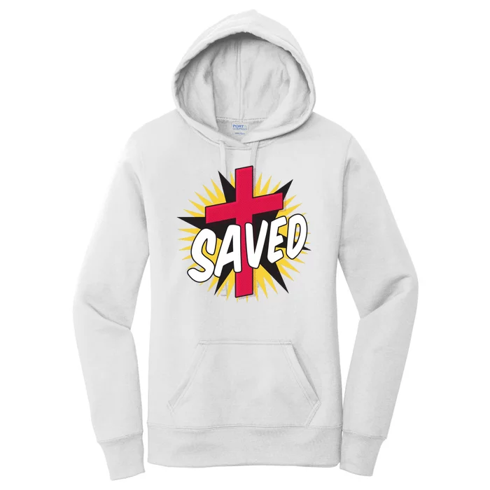 Saved Comic Cross Women's Pullover Hoodie