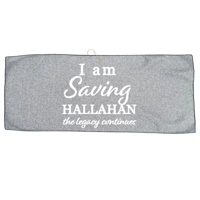 Saving Hallahan The Legacy Continues Large Microfiber Waffle Golf Towel