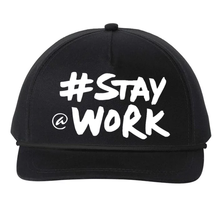 Stay At Work Snapback Five-Panel Rope Hat