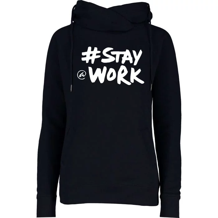 Stay At Work Womens Funnel Neck Pullover Hood