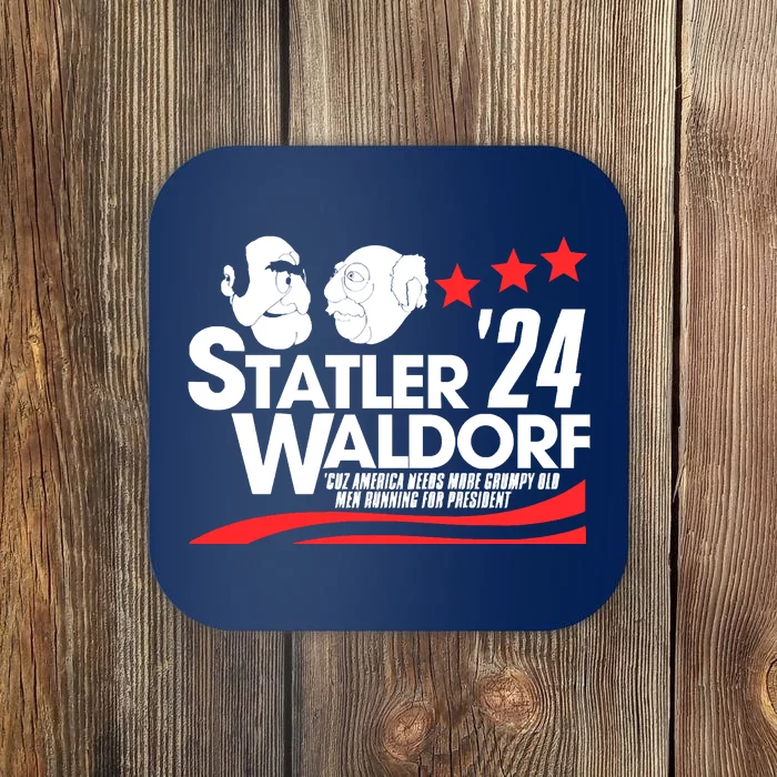 Statler And Waldorf For President 2024 Coaster