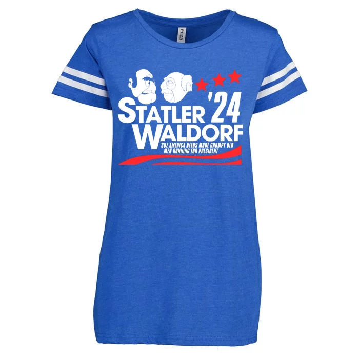 Statler And Waldorf For President 2024 Enza Ladies Jersey Football T-Shirt