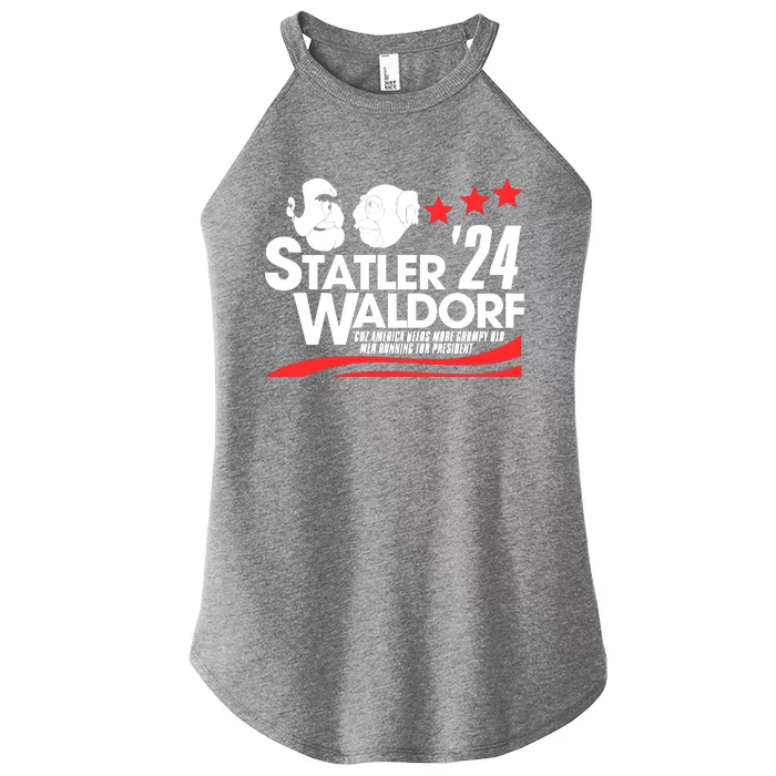 Statler And Waldorf For President 2024 Women’s Perfect Tri Rocker Tank