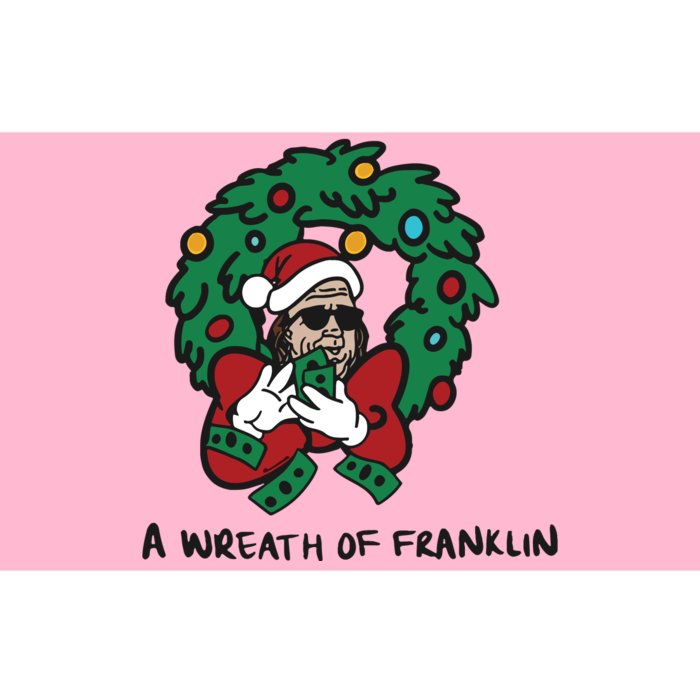 Santa A Wreath Of Franklin Christmas Bumper Sticker