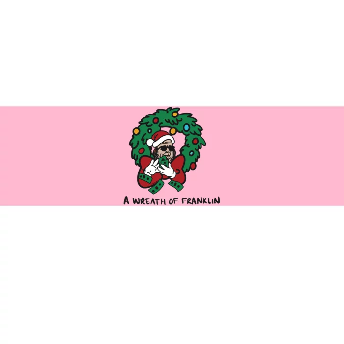 Santa A Wreath Of Franklin Christmas Bumper Sticker