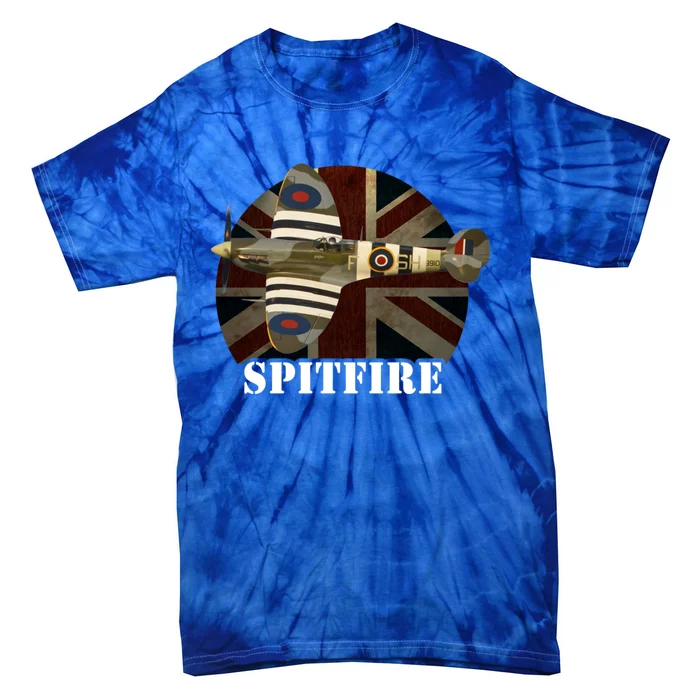 Spitfire Aircraft Ww2 Airplane Aeroplane War Plane Gift Tie-Dye T-Shirt