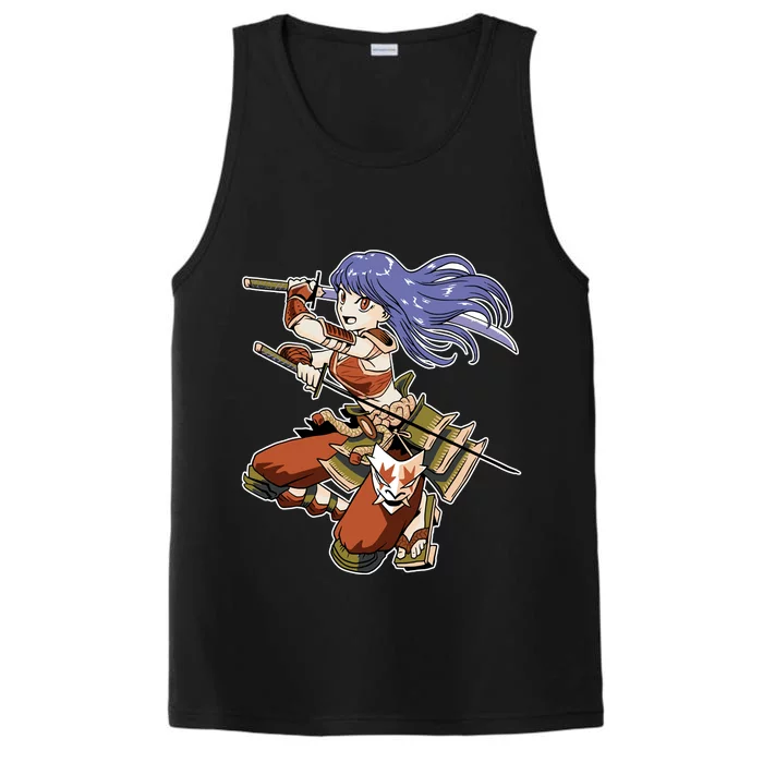 Samurai Anime Warrior Performance Tank