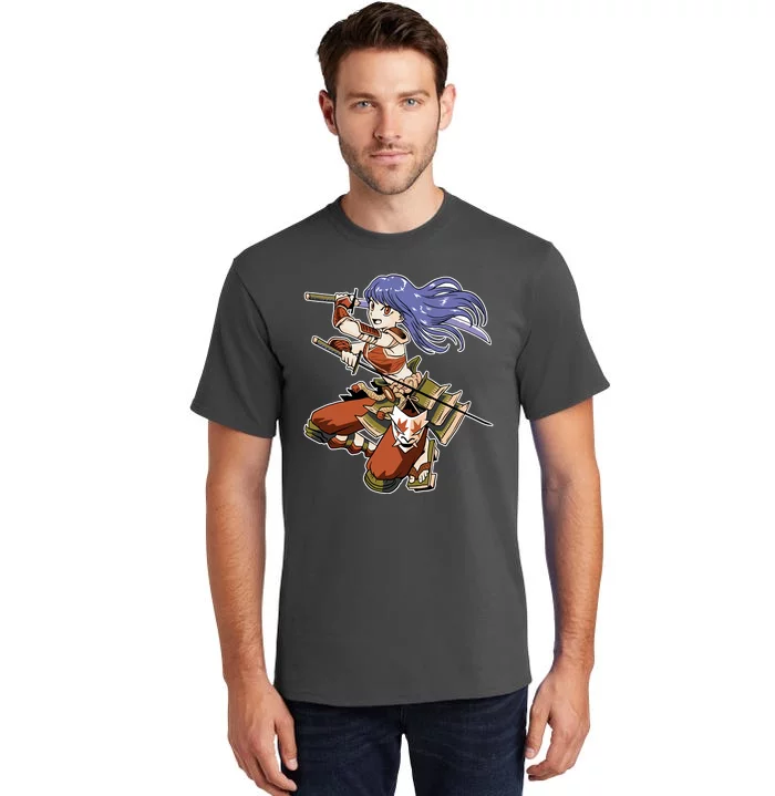 Samurai Anime Warrior Tall T-Shirt