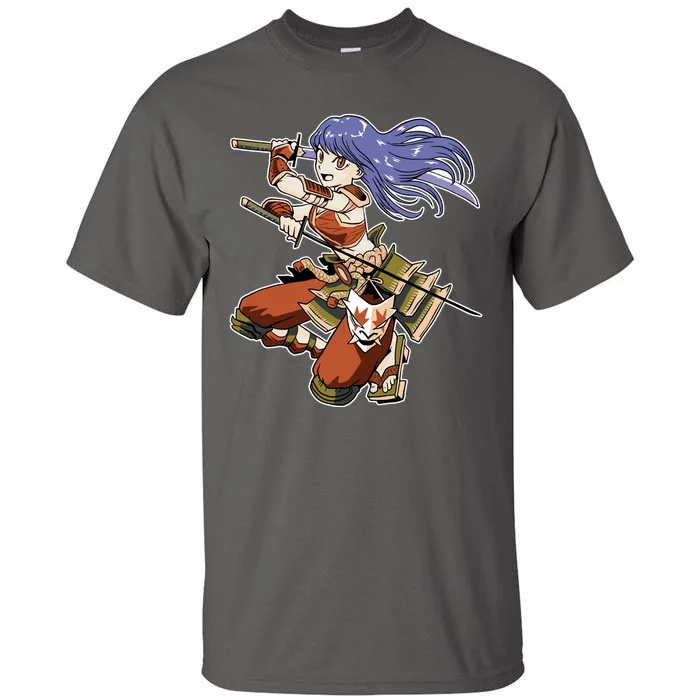 Samurai Anime Warrior Tall T-Shirt