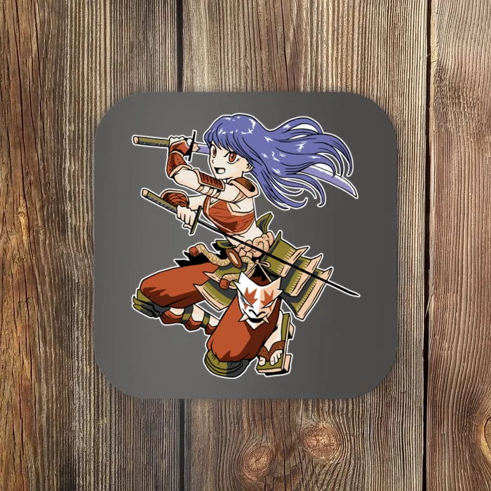 Samurai Anime Warrior Coaster